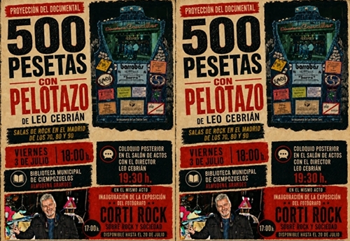 Proyección de «500 Pesetas con Pelotazo» en Ciempozuelos (Madrid)